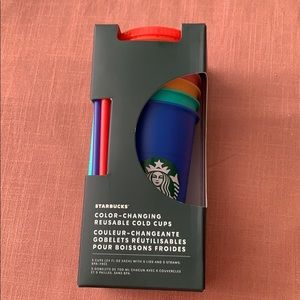 Starbucks color changing cups.